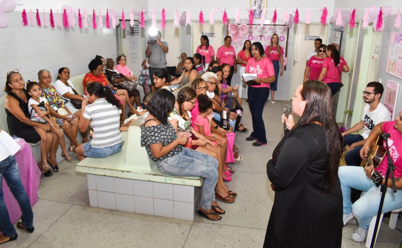 Mobilização de atendimentos conscientiza sobre a prevenção ao câncer de mama Foto:Marco Antônio/Secom Maceió