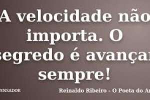 Avançar não significa chegar