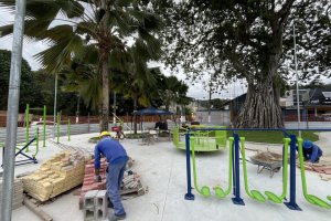 Prefeitura executa diversas obras simultâneas em espaços de lazer por toda Maceió