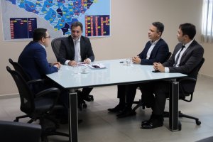PGJ Lean Aaújo recebe visita de cortesia do defensor público-geral Fabrício Leão Souto