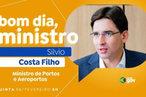 Silvio Costa Filho destaca recorde nos portos no Bom dia, Ministro