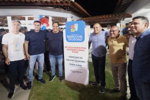 Prefeito André Bocão inaugura nova Escola Municipal Joaquim Gama Filho na Tuquanduba