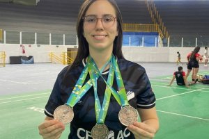 Atleta do Cesmac Conquista Três Medalhas no Campeonato Norte-Nordeste de Badminton