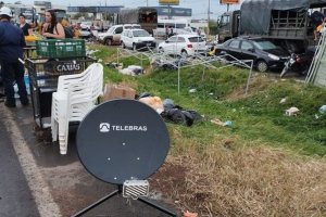 Ministério das Comunicações e Telebras instalam antena no maior abrigo temporário do RS