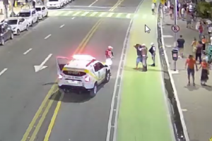 Videomonitoramento da SSP flagra prisão após agressão com faca na orla de Maceió