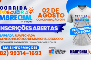 Centro Histórico será palco da 1ª edição da Corrida Descubra Marechal