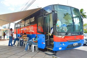 Unidade Móvel do Hemoal coleta sangue no Tiro de Guerra de Arapiraca neste sábado