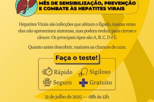 Hospital Universitário realiza ação de sensibilização, prevenção e combate às Hepatites Virais