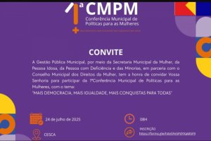 Conferência de Políticas Públicas para as Mulheres de Campo Alegre será realizada na próxima quinta (24)