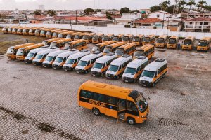 Nova frota do transporte escolar começa a trafegar em Maceió, com 250 ônibus vistoriados e aptos para circulação