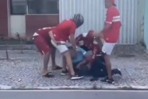 4 contra 1: torcedores do CRB espancam torcedor do CSA em via pública; 1 está preso