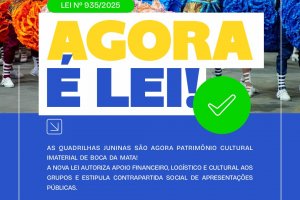 Boca da Mata reconhece quadrilhas juninas como patrimônio imaterial e institui política de apoio cultural
