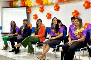 Prefeita Marcela Gomes participa de evento em alusão ao 18 de maio, em Novo Lino