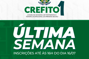 Última semana para inscrições no concurso do CREFITO-1: avanço de até R$ 7,8 mil e diversos benefícios
