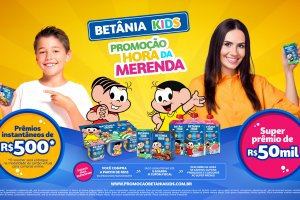 Com investimento de R$ 1,5 milhão, “Promoção Hora da Merenda com Betânia Kids” será a maior ação da marca em 2025