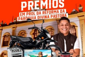 Prefeitura de Palmeira apoia show de prêmios em benefício da Paróquia Nossa Senhora Divina Pastora
