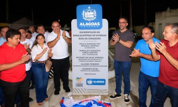 Governador Paulo Dantas inaugurou série de ações do Programa Minha Cidade Linda e do Alagoas de Ponta a Ponta, no município de Junqueiro