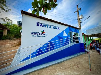Escola Santa Ana, na fazenda Paulo Nega, passou por uma ampla reforma para melhor atender aos alunos