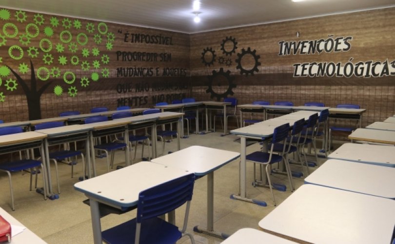 Aulas refletem o componente curricular lecionado