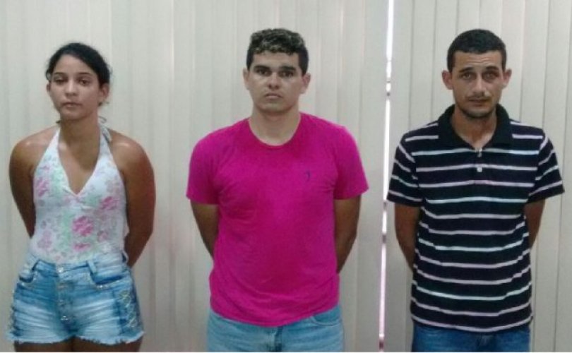 Yasmin Duarte dos Santos, Augusto Matos Freire e Cristiano Araújo dos Santos (Fotos: Ascom/PC)