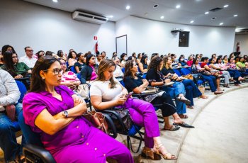 Capacitação de triagem neonatal ocorreu no auditório da Polícia Federal, em Jaraguá. | Jonathan Lins/ Secom Maceió