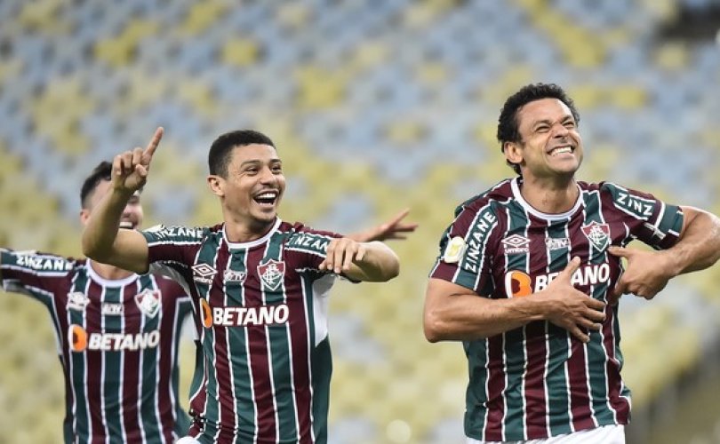Fred comemora o gol (Foto: André Durão)