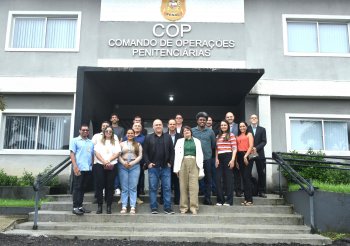 Servidores de São Paulo e de Brasília conheceram de perto a realidade das unidades prisionais de Alagoas. Jorge Santos / Ascom Seris