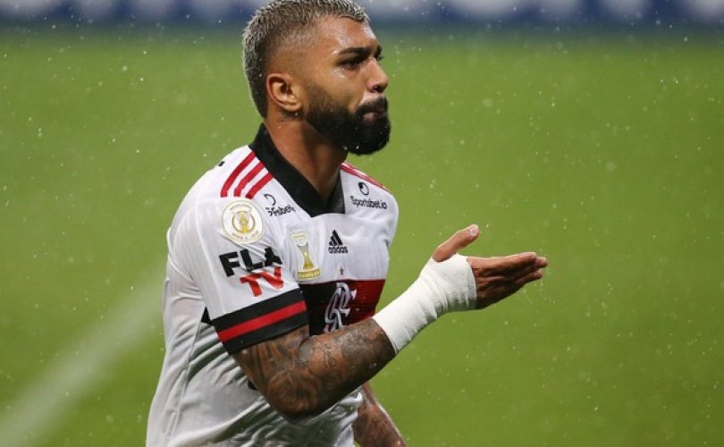 Gabigol foi o destaque do Flamengo (Foto: Diego Vara/Reuters)