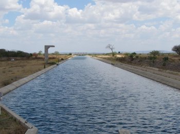 Trecho V do Canal do Sertão Alagoano irá se estender do Km 123,4 ao Km 150. Agência Alagoas