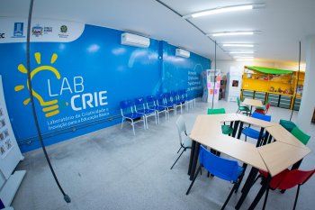 LabCrie visa a formação continuada de professores em inovação e tecnologias educacionais. Alexandre Teixeira / Ascom Seduc