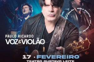 Com espetáculo 'Voz e Violão', Paulo Ricardo faz show em Maceió