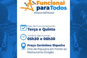 Prefeitura de Maceió promove treino funcional gratuito na orla de Pajuçara nesta terça (7)