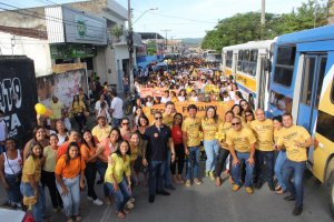 Semas de União dos Palmares promove grande caminhada em defesa de crianças e adolescentes 