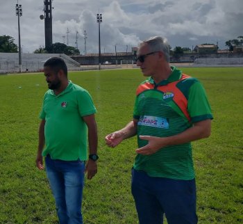 Treinador foi apresentado ontem no estádio Ferreirão onde acompanhou a vitória do Coruripe  