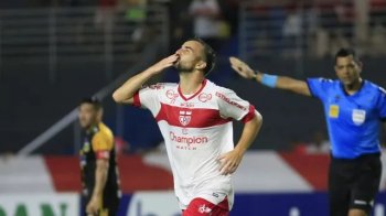  CRB x Novorizontino; gol de Longuine (Foto: Ailton Cruz/Gazeta de Alagoas)