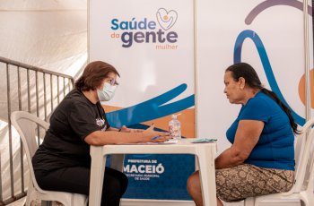 Atendimento voltado para a saúde da mulher no Reginaldo, Poço. Foto: Victor Vercant/Ascom SMS