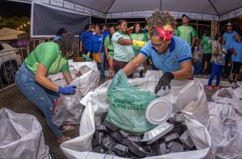 Coleta Seletiva é Massa gera renda para mais de 140 famílias de cooperados em Maceió. Foto: Itawi Albuquerque/Secom Maceió