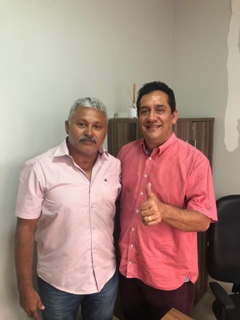 Ex-prefeito Mário Silva com o deputado Severino Pessoa